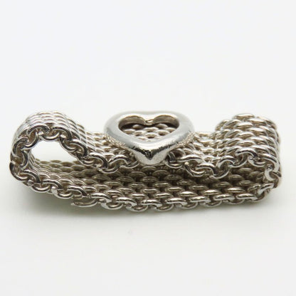 Tiffany & Co Ring - Somerset Heart 925 Silver Approx 4.8g Silver Accessories