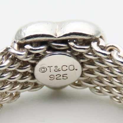 Tiffany & Co Ring - Somerset Heart 925 Silver Approx 4.8g Silver Accessories