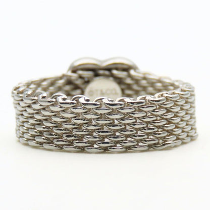 Tiffany & Co Ring - Somerset Heart 925 Silver Approx 4.8g Silver Accessories