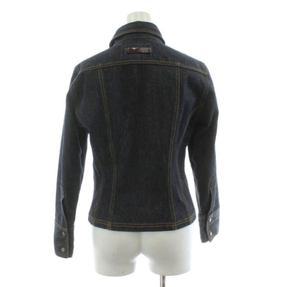 Gucci Sherry Line G Jean Denim Jacket 38 Indigo Blue 203-1267-7183 KU