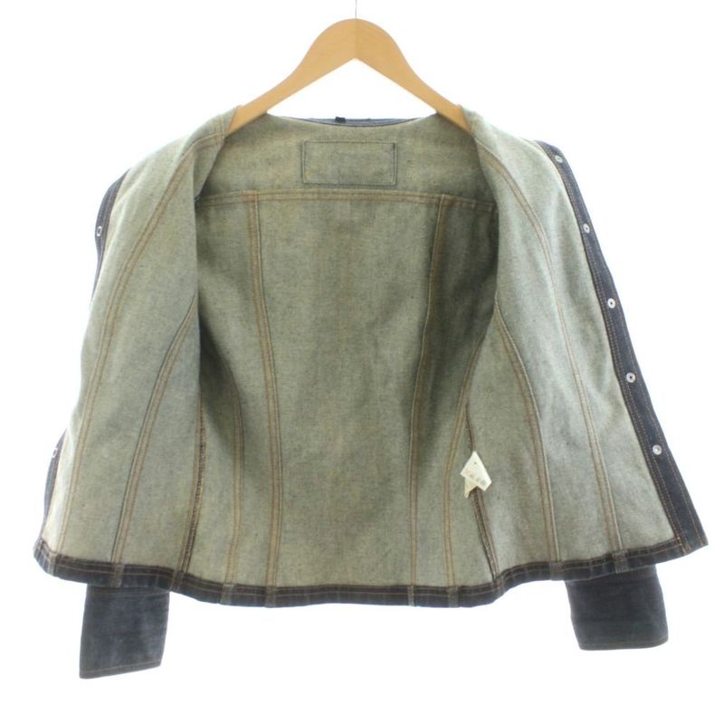 Gucci Sherry Line G Jean Denim Jacket 38 Indigo Blue 203-1267-7183 KU
