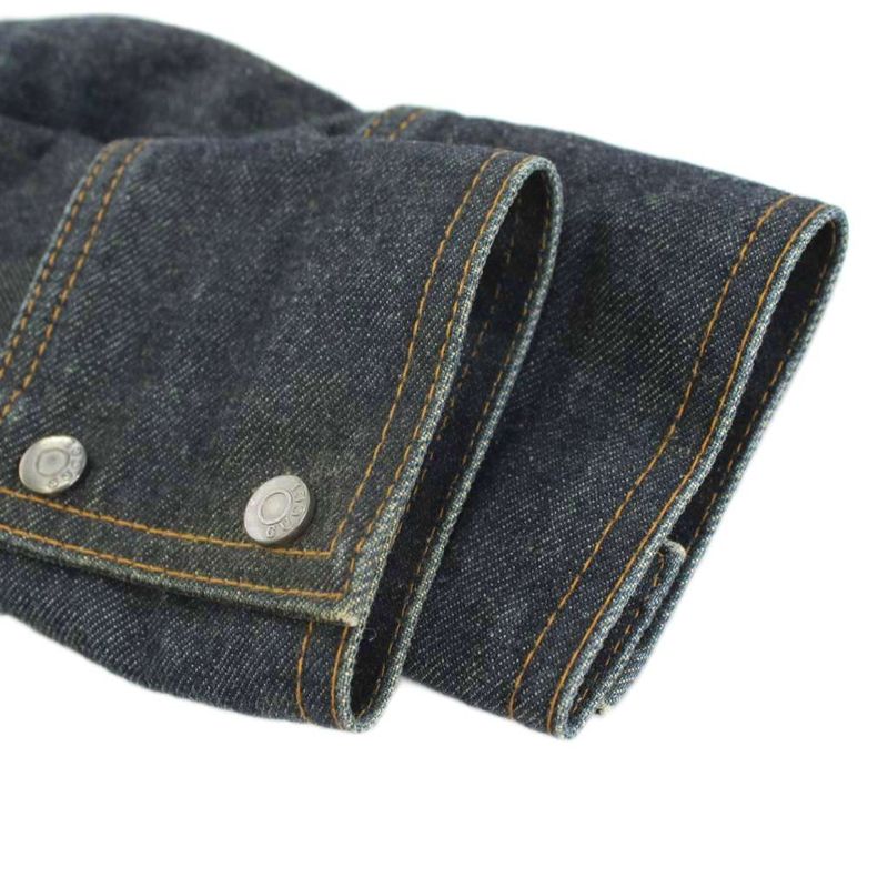 Gucci Sherry Line G Jean Denim Jacket 38 Indigo Blue 203-1267-7183 KU
