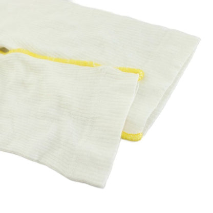 Loewe High Neck Ribbed Top Cut And Sewn Long Sleeves Logo Silk Blend XS White