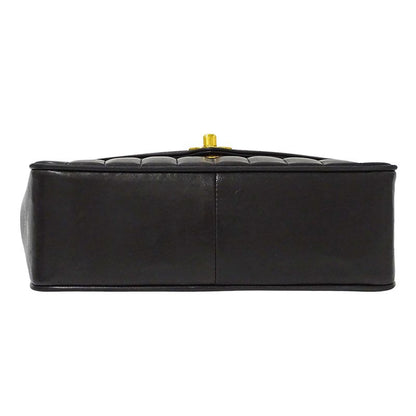 Chanel Bag Women's Brand Shoulder Bag V Stitch Lambskin Black Gold Hardware