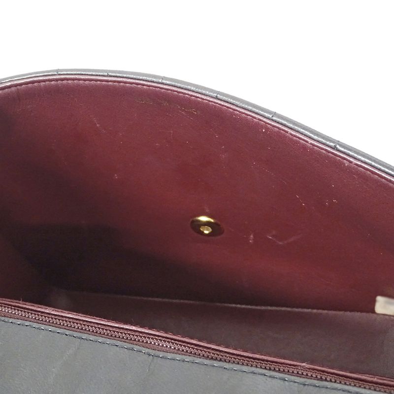 Chanel Bag Women's Brand Shoulder Bag V Stitch Lambskin Black Gold Hardware