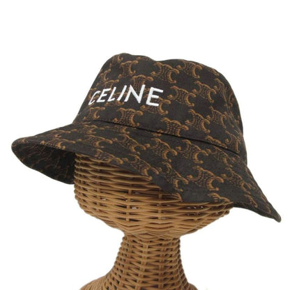 Celine 21AW Triomphe Monogram Bucket HAT With Tags Triomphe Bucket Hat Embroider