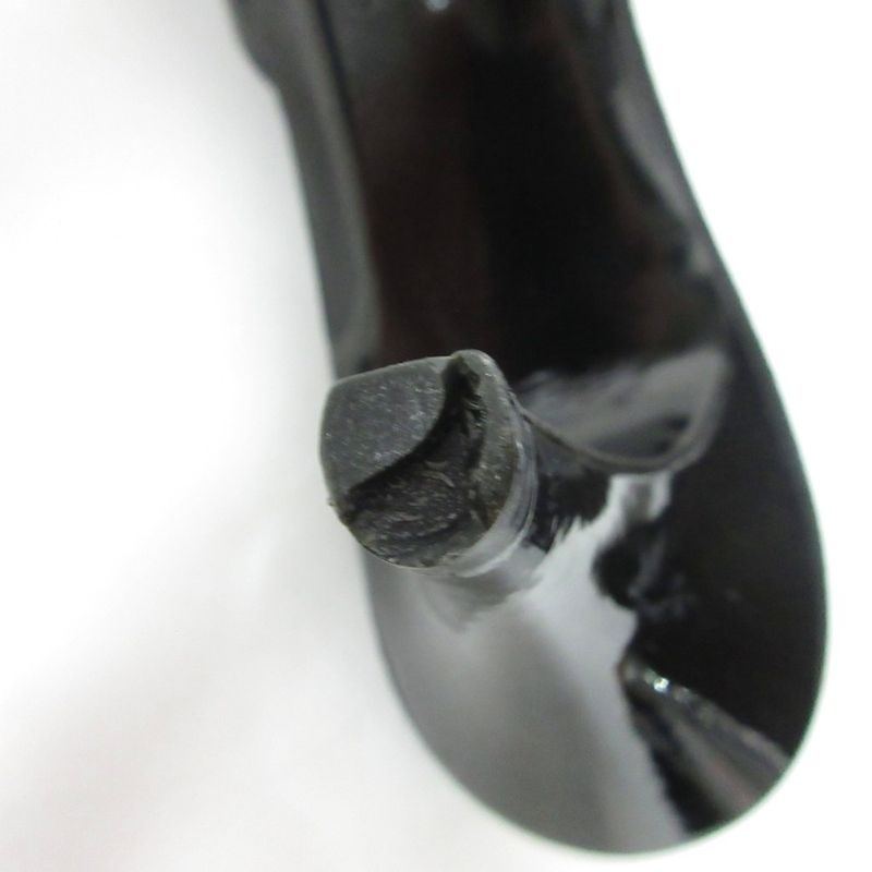 Chanel Camellia Sandals Mules Lambskin Coco Mark Leather X Mesh 35.5c Black -