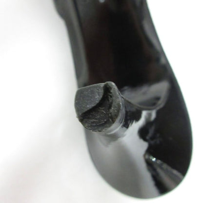 Chanel Camellia Sandals Mules Lambskin Coco Mark Leather X Mesh 35.5c Black -