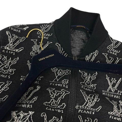 Louis Vuitton LV Trees Zip Jacket Blouson Rm211m ZMH Hky21w Cotton Logo Long