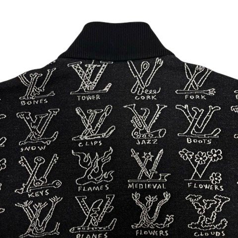 Louis Vuitton LV Trees Zip Jacket Blouson Rm211m ZMH Hky21w Cotton Logo Long