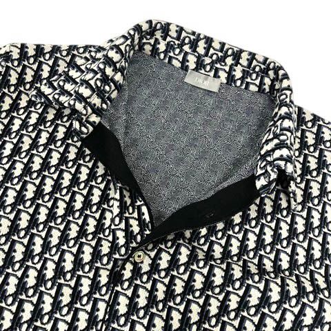 Dior Oblique Overshirt 023m550at099 Oblique Jacquard Shirt Cotton Logo Total