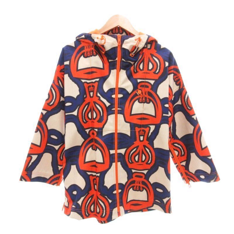 Hermes 23SS Stirrup Illusion Hooded Zip Up Jacket Hoodie Blouson Total 3e0252dv