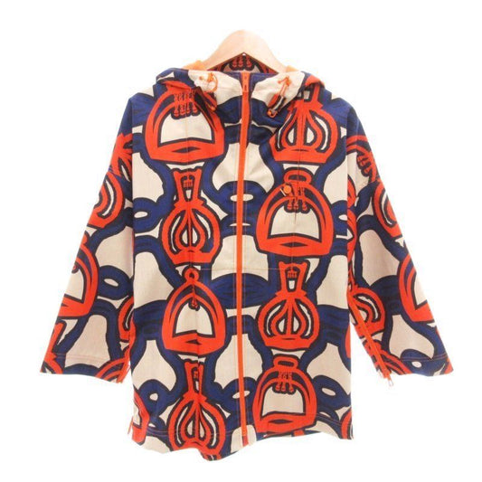 Hermes 23SS Stirrup Illusion Hooded Zip Up Jacket Hoodie Blouson Total 3e0252dv