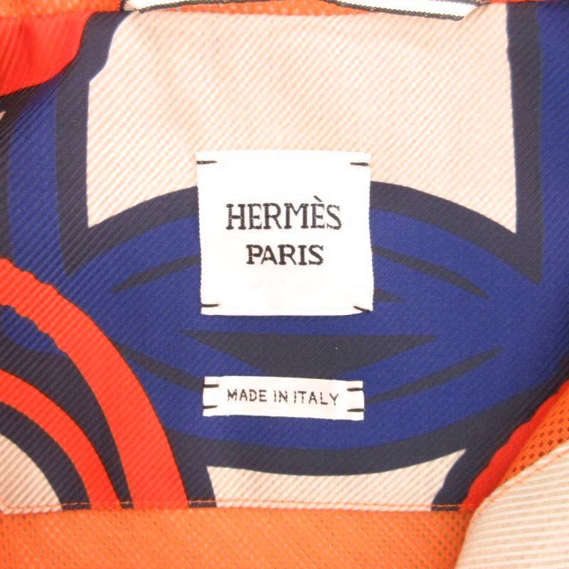 Hermes 23SS Stirrup Illusion Hooded Zip Up Jacket Hoodie Blouson Total 3e0252dv