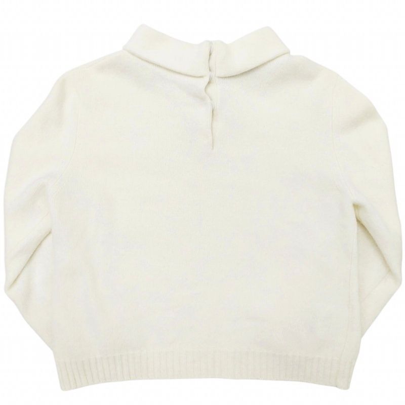 Prada 25SS Virgin WOOL KNIT Sweater High Neck Triangle Motif Long Sleeves