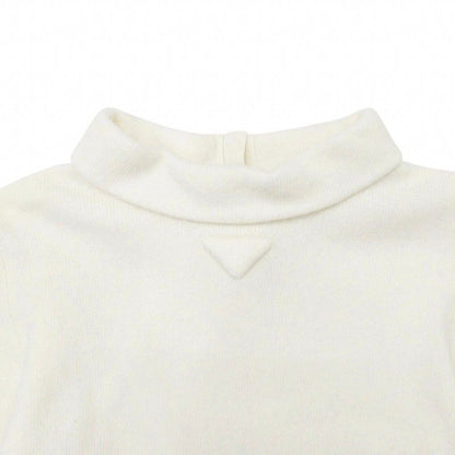 Prada 25SS Virgin WOOL KNIT Sweater High Neck Triangle Motif Long Sleeves