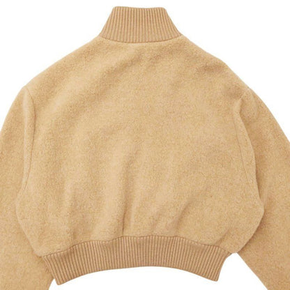 Prada Excellent Condition Cashmere Fleece Zip Jacket Blouson Cutout Ribbed