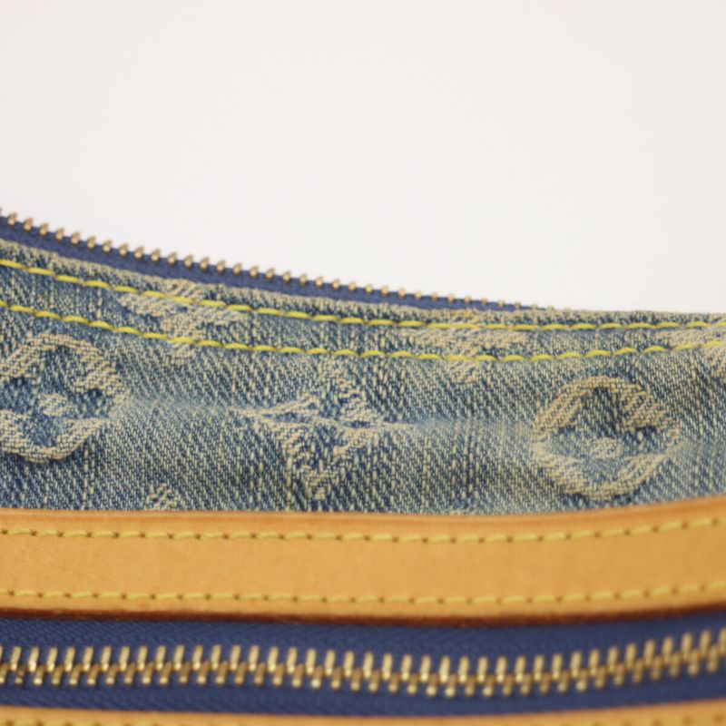 Louis Vuitton 06 M95049 Monogram Denim Baggy PM Long Strap