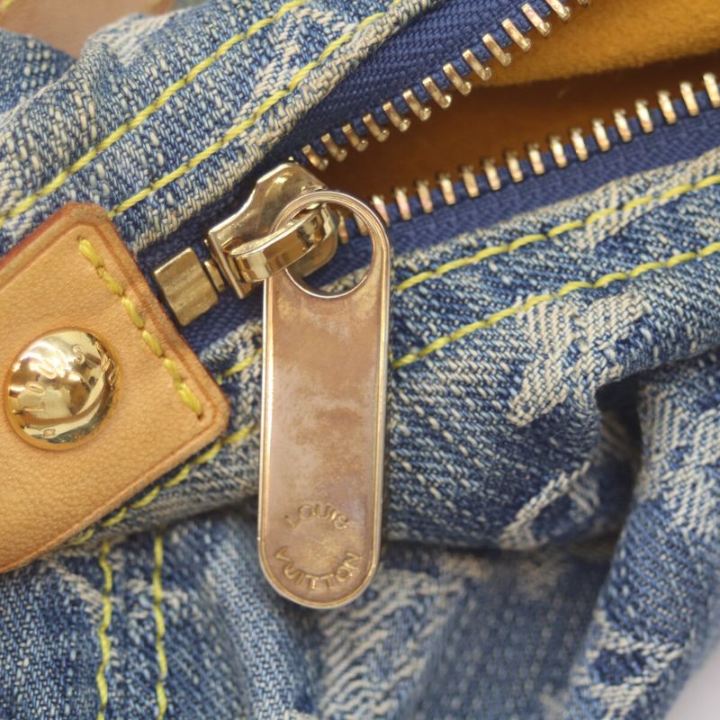 Louis Vuitton 06 M95049 Monogram Denim Baggy PM Long Strap