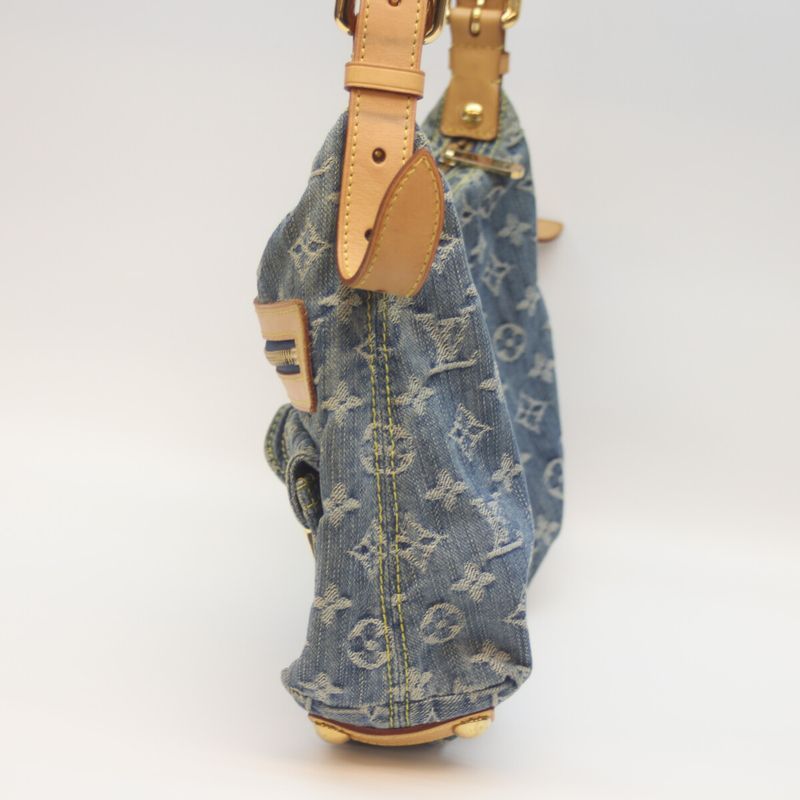 Louis Vuitton 06 M95049 Monogram Denim Baggy PM Long Strap