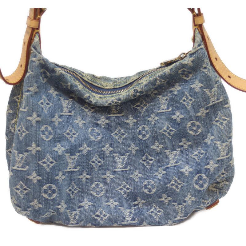 Louis Vuitton 06 M95049 Monogram Denim Baggy PM Long Strap