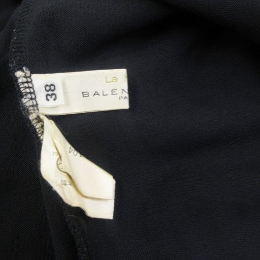 Balenciaga La Mode Dress Sheer Chiffon Cut Sleeveless Knee Length 38 Approx S