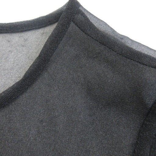 Balenciaga La Mode Dress Sheer Chiffon Cut Sleeveless Knee Length 38 Approx S