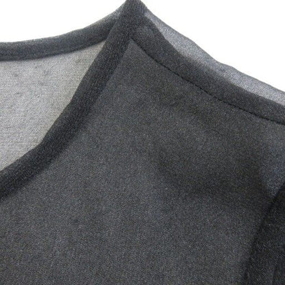 Balenciaga La Mode Dress Sheer Chiffon Cut Sleeveless Knee Length 38 Approx S