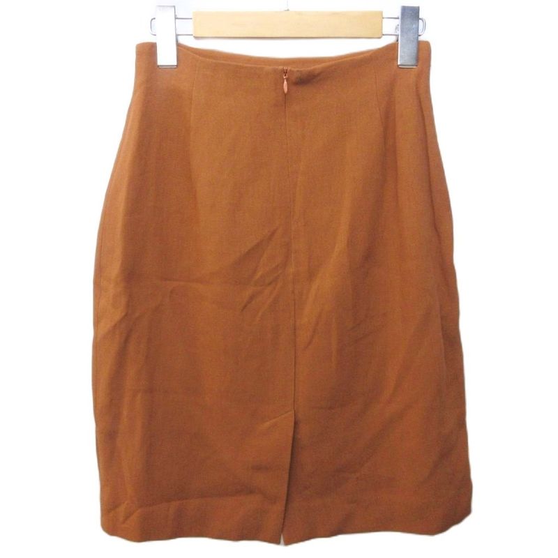 Fendi 365 Tagged Vintage Skirt Cotton Knee Length 40 Approx M Brown Brownish