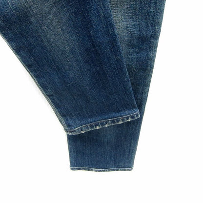 Gucci Tagged Denim Pants Jeans Skinny Pants Long Length GG Stitching Damaged 36
