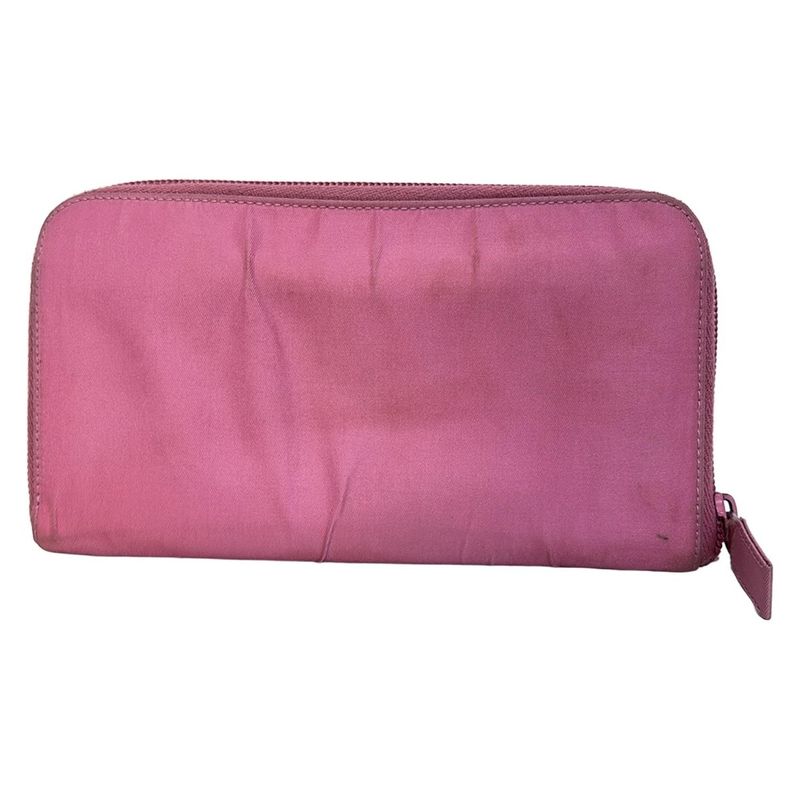Prada Long Wallet - Pink Round Zipper