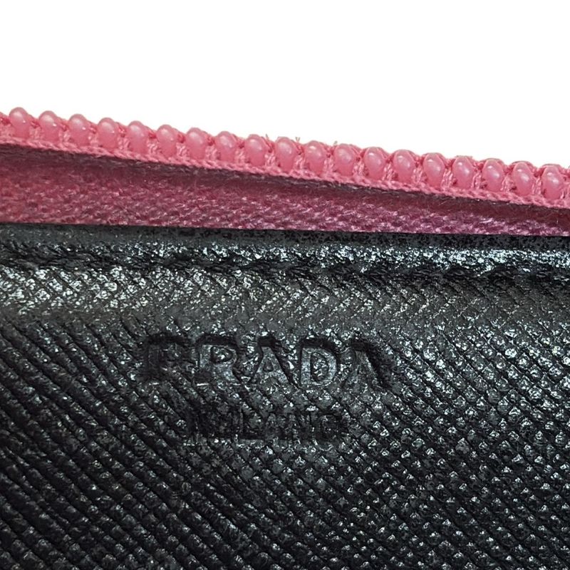Prada Long Wallet - Pink Round Zipper