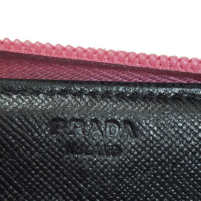 Prada Long Wallet - Pink Round Zipper