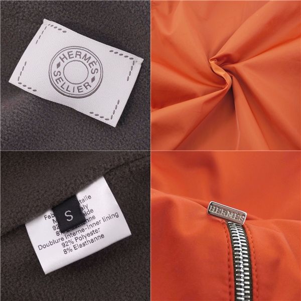 Hermes Jacket Blouson Fleece Zip Up Nai