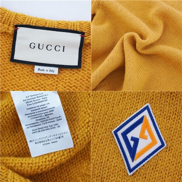 Gucci Knit Sweater Long Sleeve Long Sleeve Wool Tote