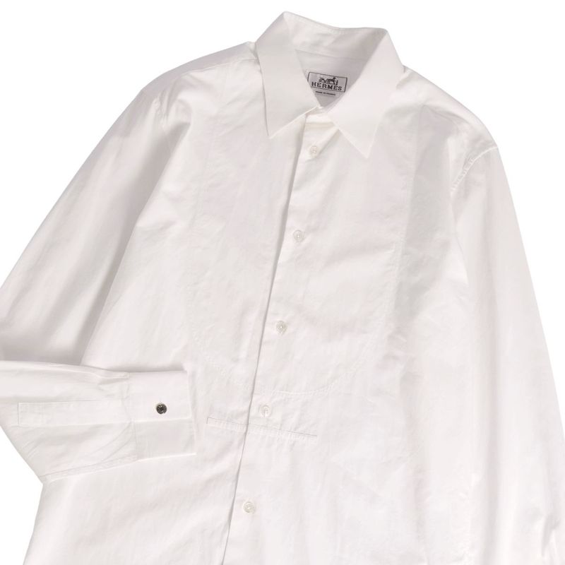 Hermes Shirt Long Sleeve Long Sleeve Serie Button Cotton