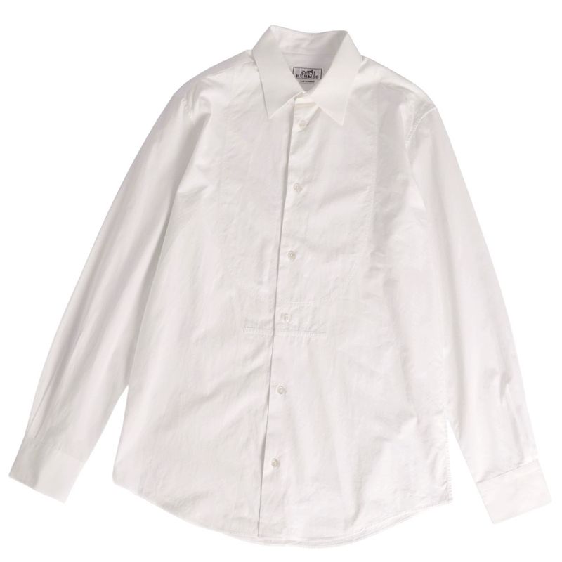 Hermes Shirt Long Sleeve Long Sleeve Serie Button Cotton