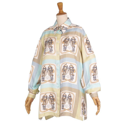 Vintage Hermes Shirt Blouse Long Sleeves Long Sleeves