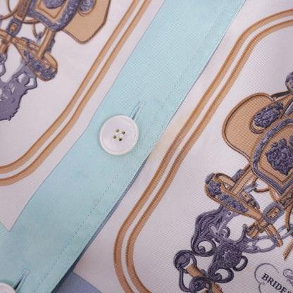 Vintage Hermes Shirt Blouse Long Sleeves Long Sleeves