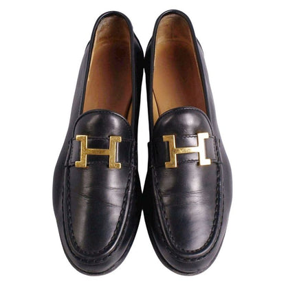 Hermes Loafer Moccasins Constance H Logo Hardware Calf Leather