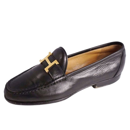 Hermes Loafer Moccasins Constance H Logo Hardware Calf Leather