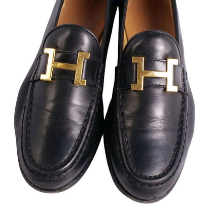 Hermes Loafer Moccasins Constance H Logo Hardware Calf Leather