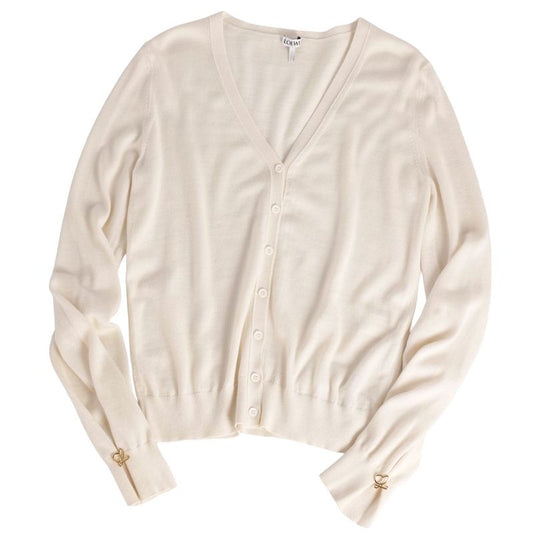 Unused Loewe Cardigan Knit Long Sleeves Long Sleeves Cashmere