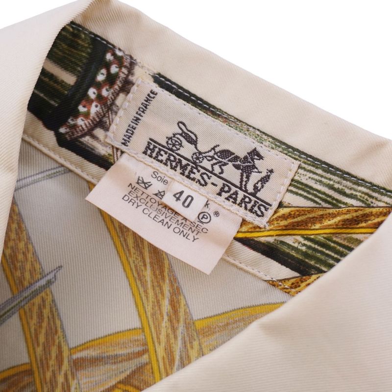 Vintage Hermes Shirt Blouse Long Sleeve