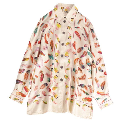 Vintage Hermes Shirt Blouse Long Sleeve