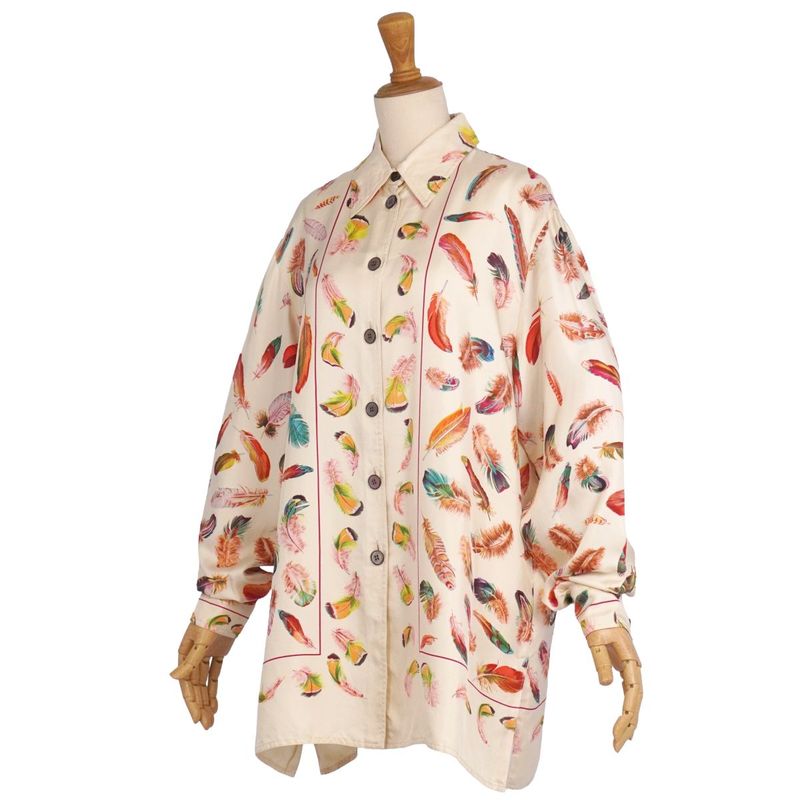 Vintage Hermes Shirt Blouse Long Sleeve