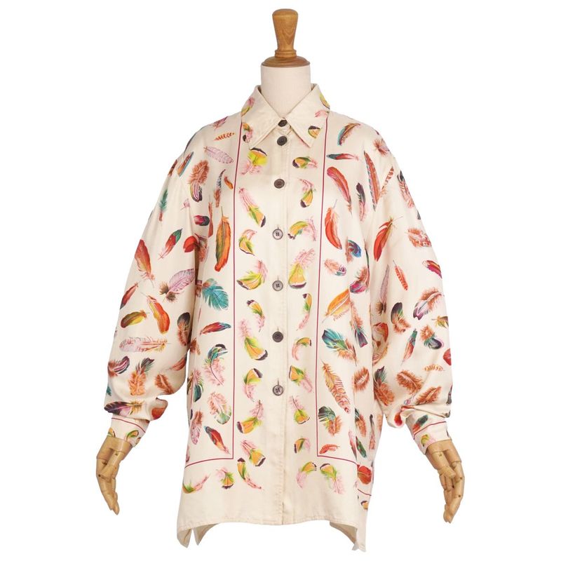 Vintage Hermes Shirt Blouse Long Sleeve