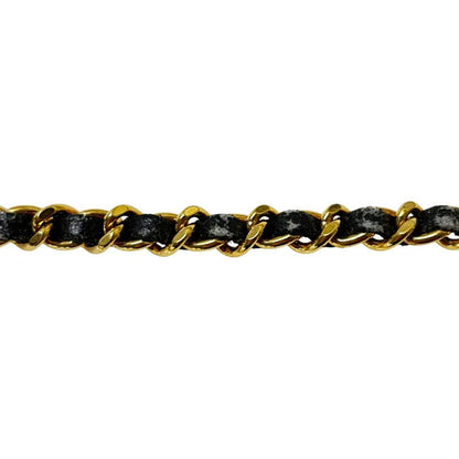 Chanel Coco Mark Chain Shoulder Bag Black Caviar Skin Women's Chanel