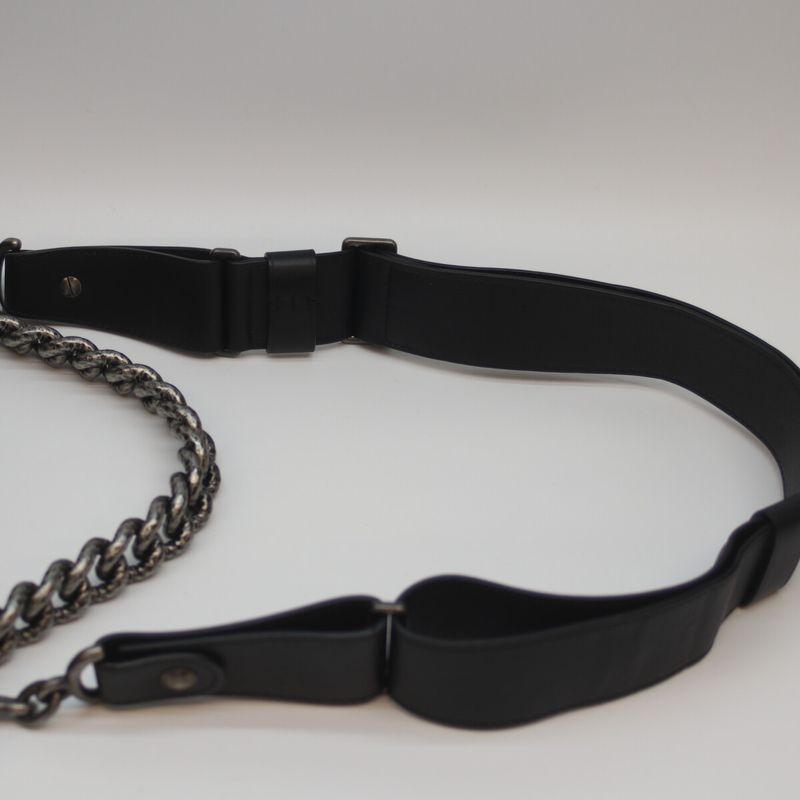 Chanel 16th Black and Antique Silver Vintage Calf Coco Pleats 2way Hobo Bag