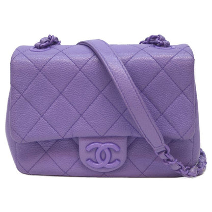 Chanel No 29 As1784 Caviar Purple Mini Mastrasse Mini Flap Shoulder Bag